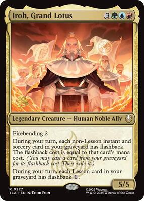 Iroh, Grand Lotus card from Prerelease Cards