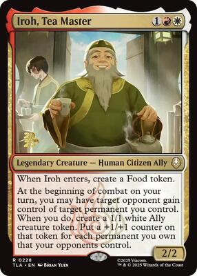 Iroh, Tea Master card from Prerelease Cards