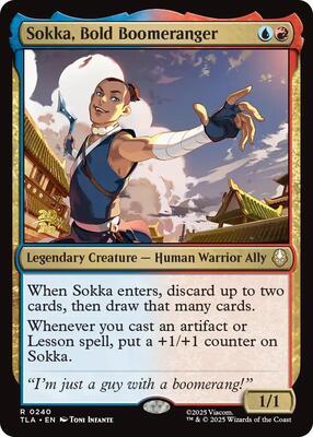 Sokka, Bold Boomeranger card from Prerelease Cards