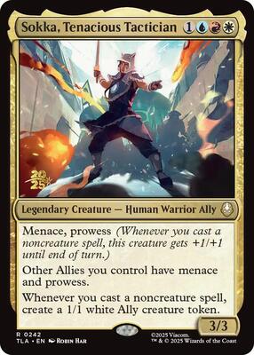 Sokka, Tenacious Tactician card from Prerelease Cards