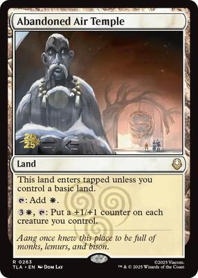 Abandoned Air Temple card from Prerelease Cards