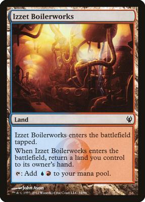 Izzet Boilerworks card from Duel Decks: Izzet vs. Golgari