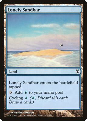 Lonely Sandbar card from Duel Decks: Izzet vs. Golgari