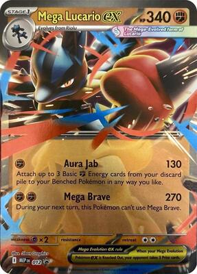 Mega Lucario ex - 012 card from ME: Mega Evolution Promo