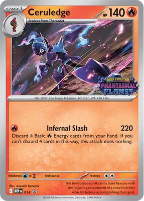 Ceruledge - 014 card from ME: Mega Evolution Promo