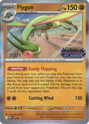 Flygon - 016 [Staff] card from ME: Mega Evolution Promo