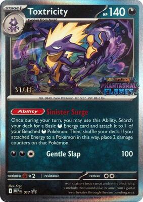 Toxtricity - 017 [Staff] card from ME: Mega Evolution Promo