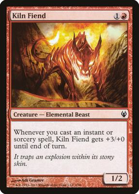 Kiln Fiend card from Duel Decks: Izzet vs. Golgari