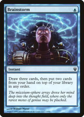 Brainstorm card from Duel Decks: Izzet vs. Golgari
