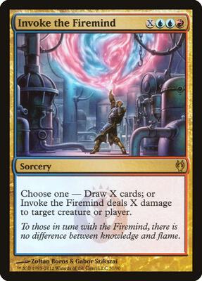 Invoke the Firemind card from Duel Decks: Izzet vs. Golgari