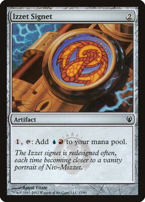 Izzet Signet card from Duel Decks: Izzet vs. Golgari