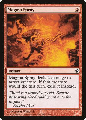 Magma Spray card from Duel Decks: Izzet vs. Golgari