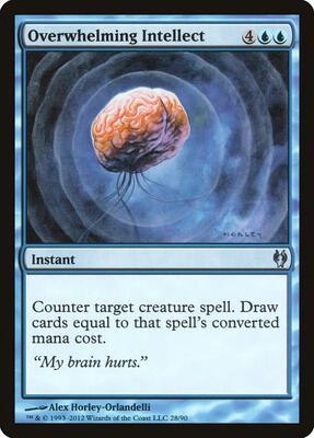 Overwhelming Intellect card from Duel Decks: Izzet vs. Golgari