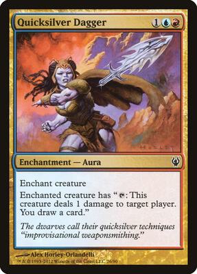 Quicksilver Dagger card from Duel Decks: Izzet vs. Golgari