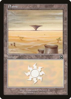 Plains (334) card from Mercadian Masques