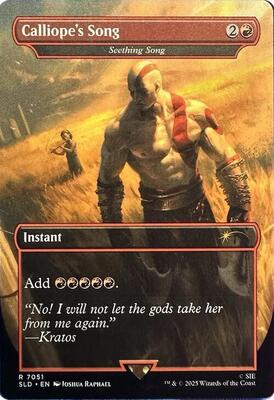 Calliope's Song - Seething Song card from Secret Lair Drop Series