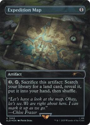 Expedition Map (Rainbow Foil) card from Secret Lair Drop Series