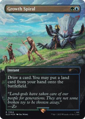 Growth Spiral (7054) (Rainbow Foil) card from Secret Lair Drop Series