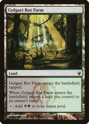 Golgari Rot Farm card from Duel Decks: Izzet vs. Golgari