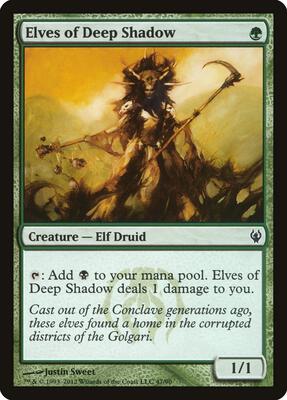 Elves of Deep Shadow card from Duel Decks: Izzet vs. Golgari
