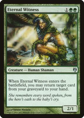 Eternal Witness card from Duel Decks: Izzet vs. Golgari