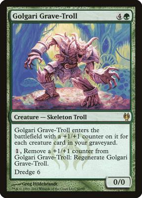 Golgari Grave-Troll card from Duel Decks: Izzet vs. Golgari