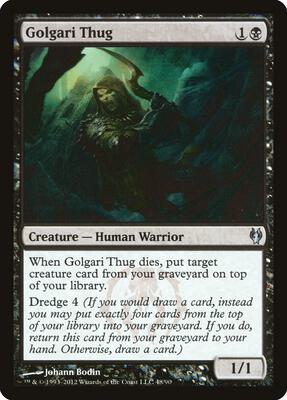 Golgari Thug card from Duel Decks: Izzet vs. Golgari