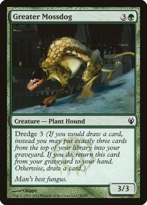 Greater Mossdog card from Duel Decks: Izzet vs. Golgari