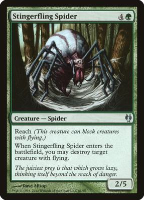 Stingerfling Spider card from Duel Decks: Izzet vs. Golgari