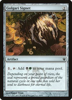 Golgari Signet card from Duel Decks: Izzet vs. Golgari