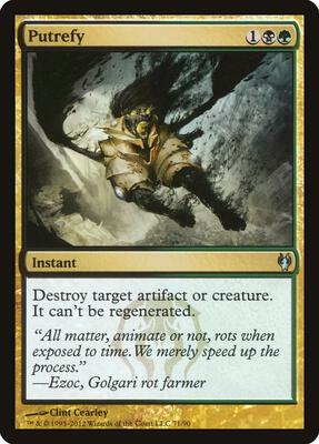 Putrefy card from Duel Decks: Izzet vs. Golgari