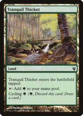 Tranquil Thicket card from Duel Decks: Izzet vs. Golgari
