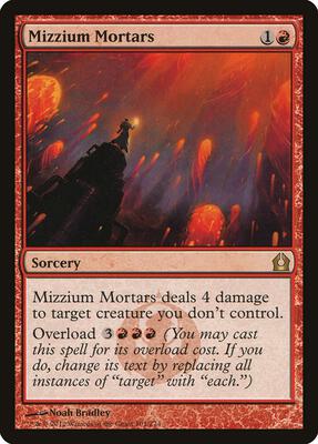 Mizzium Mortars card from Return to Ravnica