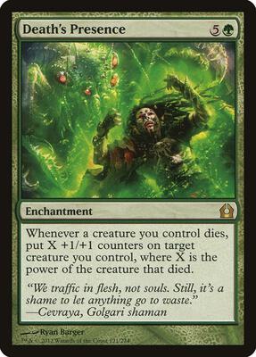 Death's Presence card from Return to Ravnica