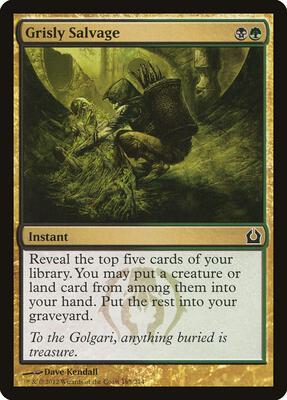 Grisly Salvage card from Return to Ravnica