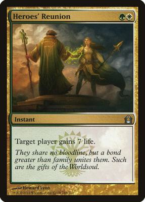 Heroes' Reunion card from Return to Ravnica