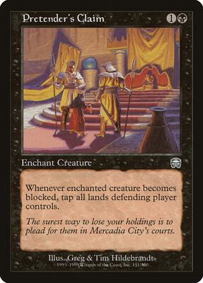 Pretender's Claim card from Mercadian Masques