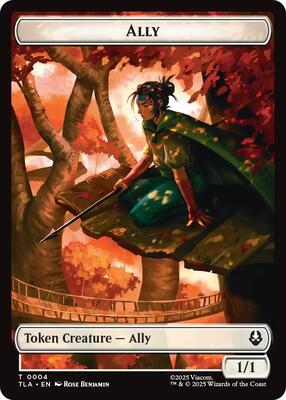 Ally (0004) // Clue (0015) Double-Sided Token card from Avatar: The Last Airbender