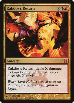 Rakdos's Return card from Return to Ravnica