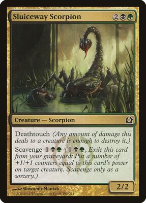 Sluiceway Scorpion card from Return to Ravnica