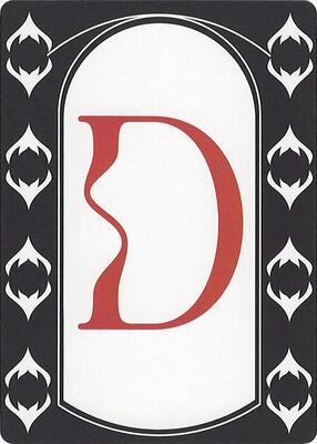 Letter Card - D card from Secret Lair Countdown Kit