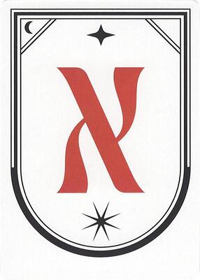 Letter Card - X card from Secret Lair Countdown Kit
