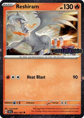 Reshiram (Stellar Crown Stamped) card from Miscellaneous Cards & Products