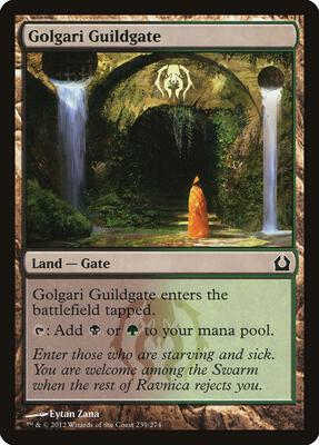 Golgari Guildgate card from Return to Ravnica