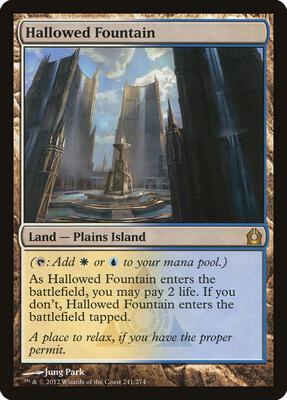 Hallowed Fountain card from Return to Ravnica