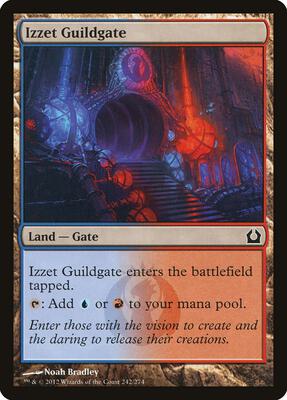 Izzet Guildgate card from Return to Ravnica