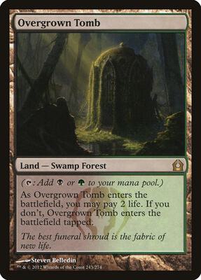 Overgrown Tomb card from Return to Ravnica