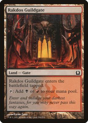 Rakdos Guildgate card from Return to Ravnica
