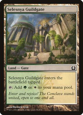 Selesnya Guildgate card from Return to Ravnica