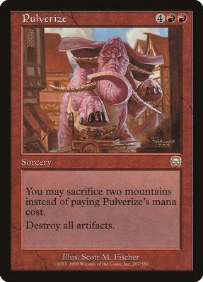 Pulverize card from Mercadian Masques